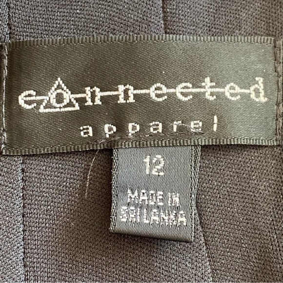 Connected apparel black purple floral sweetheart neckline sleeveless midi dress - Picture 8 of 11